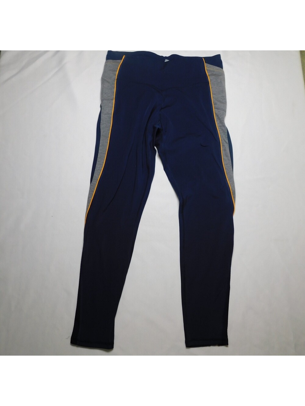 C9 Champion Women's XXL Navy Blue Colorblock Gray Orange Accent Tights